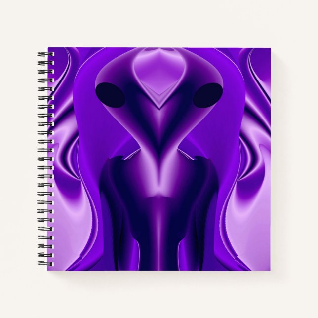 Cuaderno Sueños del arcoiris púrpura 3D , Alien (Anverso)