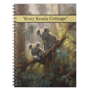 Cuaderno Sueños del Bosque de Koalas, personalizado