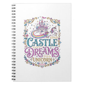 Cuaderno Sueños del Castillo de Unicornio Unicornio Fondo B