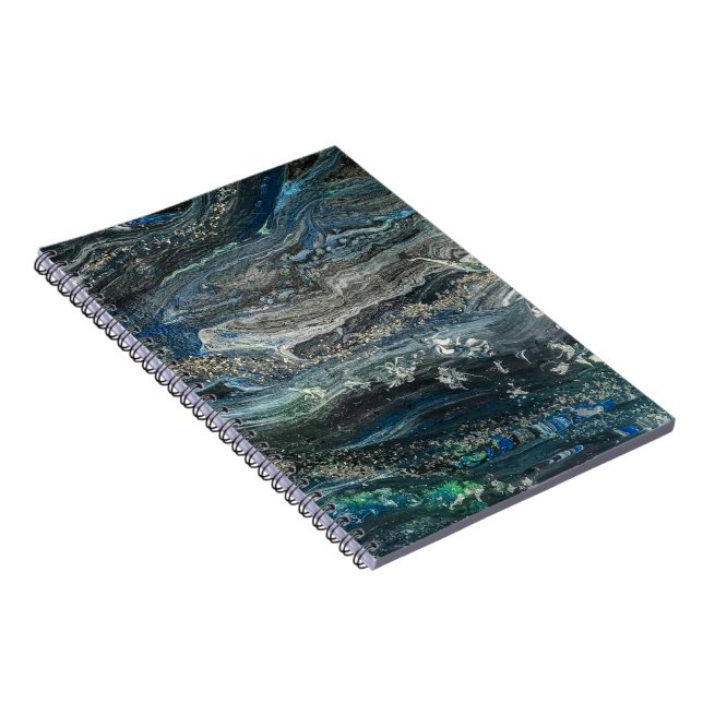 Cuaderno Sueños del mar de pintura abstracta Ocean'20 (Lado Derecho)