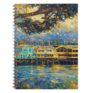 Cuaderno Sueños dorados de Monterey Harbour inspirados en K