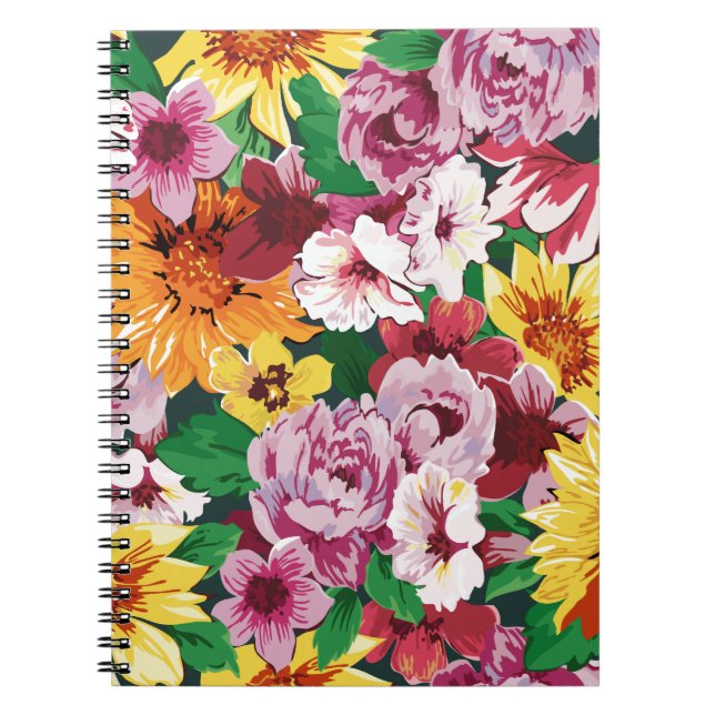 Cuaderno Sueños Florales #1 en Susiejayne (Frente)