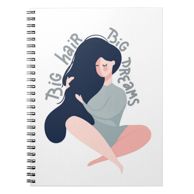Cuaderno Sueños grandes del pelo grande (Frente)