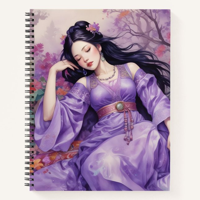 Cuaderno Sueños Púrpuras (Anverso)