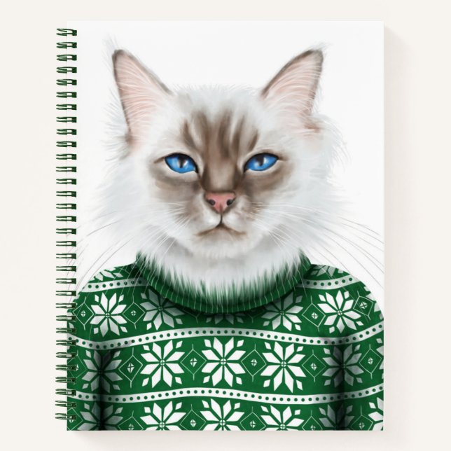 Cuaderno Suéter de gato Kitty (Anverso)