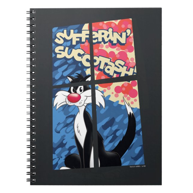 Cuaderno "Sufferin' Succotash" SYLVESTER™ Behind Window (Frente)