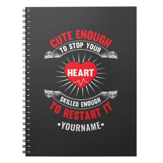 Cuaderno Suficiente para detener tu corazón con suficiente  (Frente)