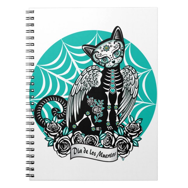 Cuaderno Sugar Skull Cat (Frente)