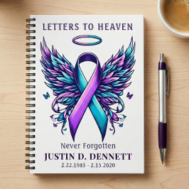 Cuaderno Suicide Loss Letters to Heaven Grief Journal Diary