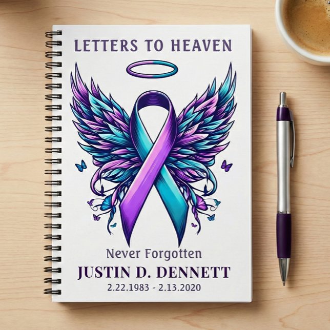 Cuaderno Suicide Loss Letters to Heaven Grief Journal Diary (Letters to heaven suicide loss greif notebook journal)