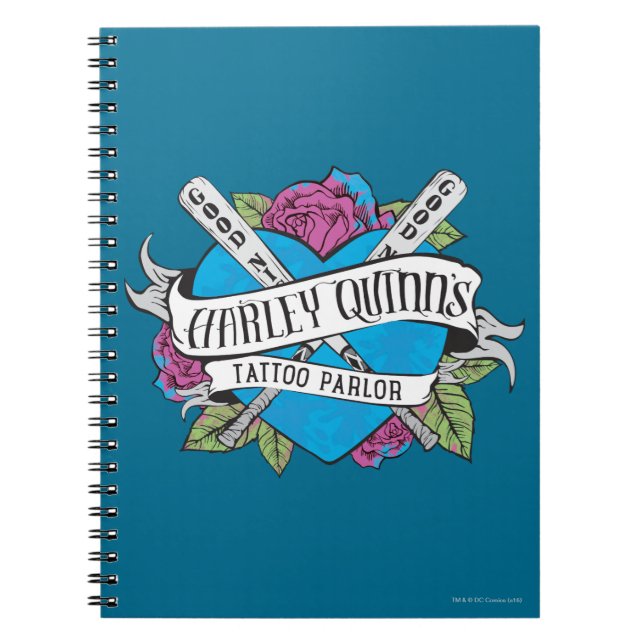 Cuaderno Suicide Squad | Harley Quinn's Tattoo Parlor Heart (Frente)