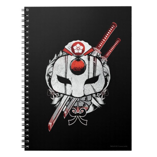 Cuaderno Suicide Squad | Katana Mask & Swords Tattoo Art (Frente)