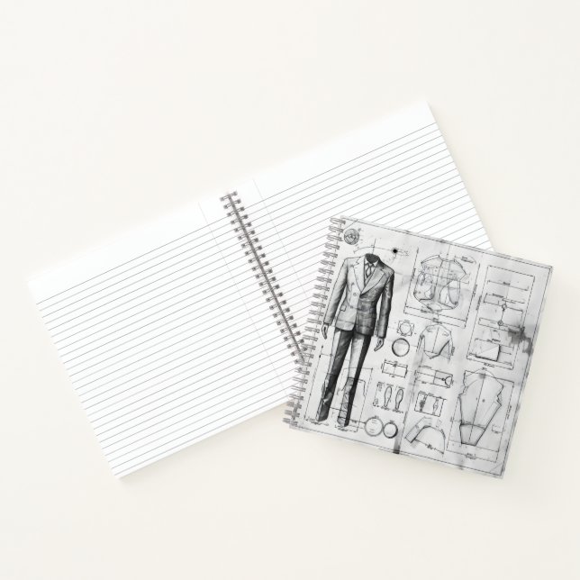 Cuaderno Suit Retro Blueprint (Interior)