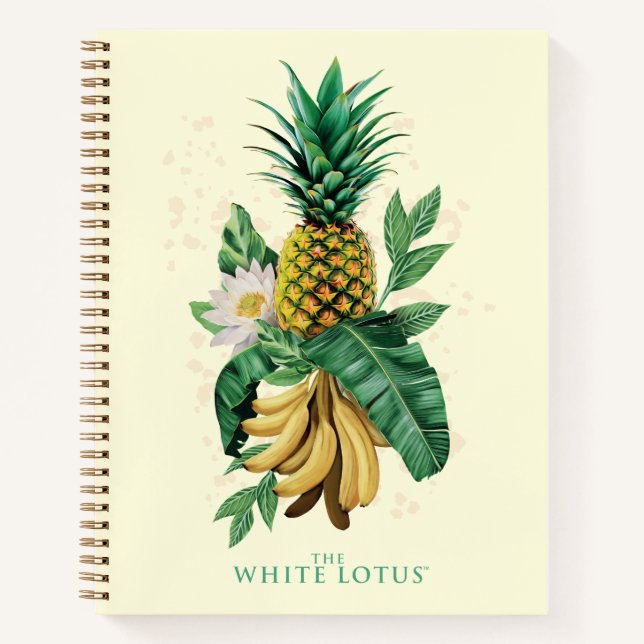 Cuaderno Suite de piña en el Lotus blanco (Anverso)
