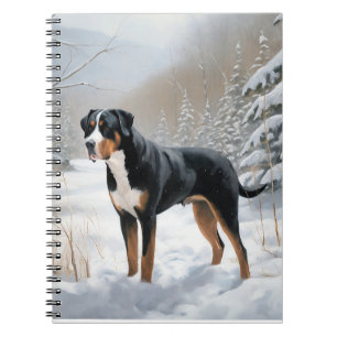 Cuaderno Suiza Mayor Montaña Deja que nieve Navidad