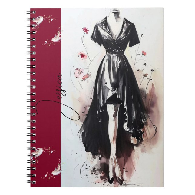 Cuaderno Sultry Victorian Silhouette Art Journal (Frente)