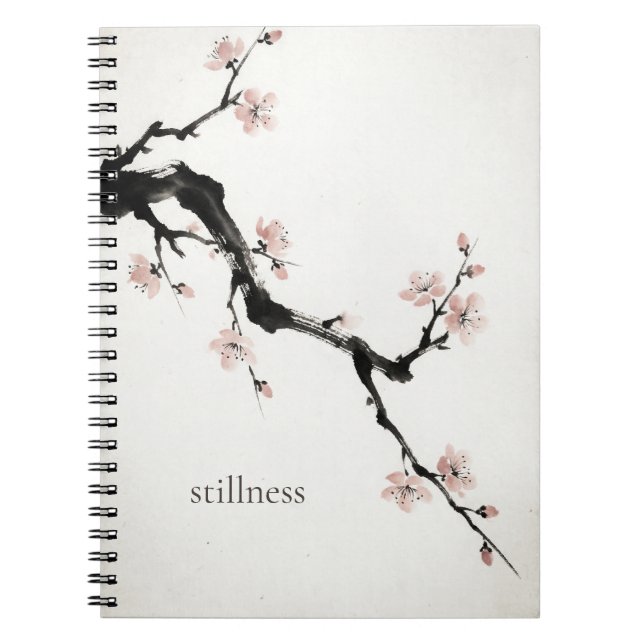 Cuaderno Sumi-E Ink | Cherry Blossom | Mindful Notebook (Frente)