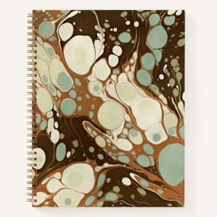 Cuaderno Suminagashi Replica de papel de mármol