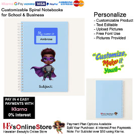 Cuaderno Suministros de escritura para niños superhéroes es