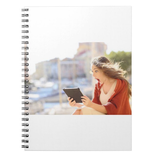 Cuaderno Suministros de Fiesta de fotografía de graduación, (Frente)