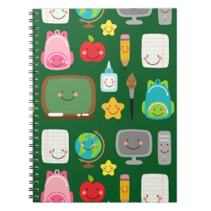 Cuaderno Suministros escolares kawaii lindos para volver a