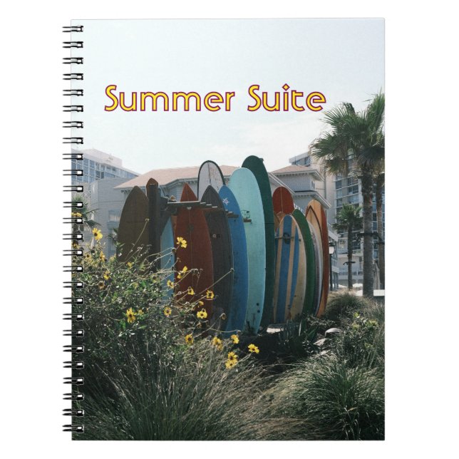 Cuaderno Summer Suite Surfboards & Palmeras (Frente)