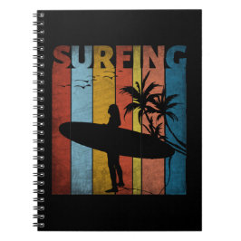 CUADERNO SUMMER TROPICAL CHICA DE SURFING