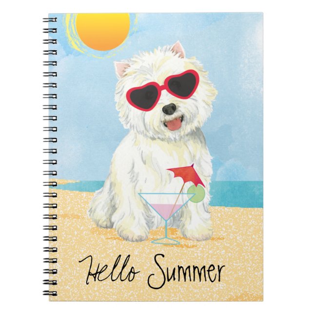 Cuaderno Summer Westie (Frente)
