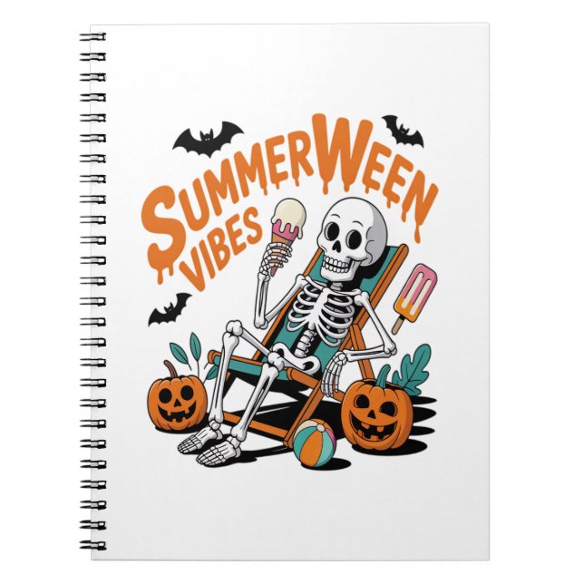 Cuaderno Summerween Ice Cream Summer Vacation Halloween (Frente)