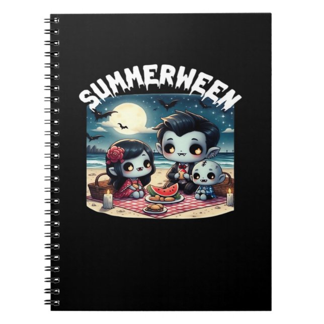 Cuaderno Summerween With A Family Of Vampires At The Beach  (Frente)