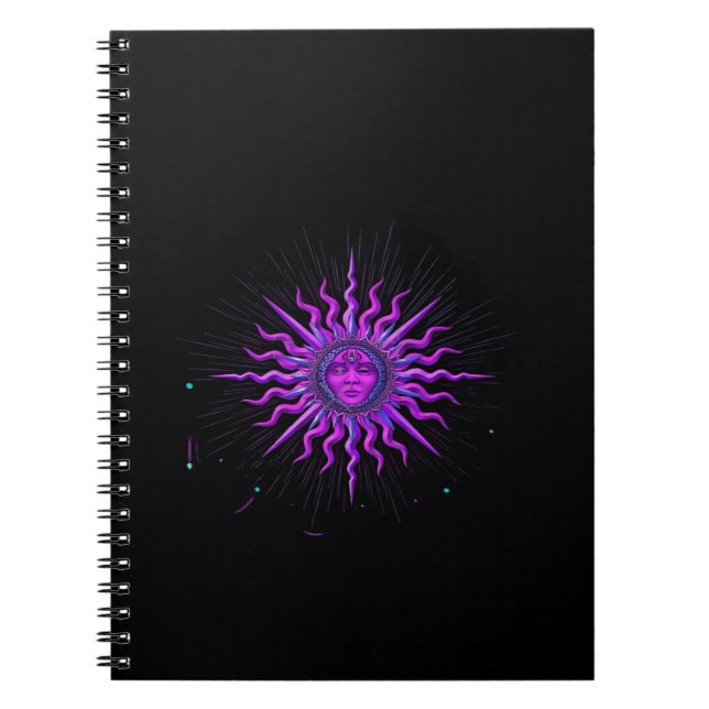 Cuaderno Sun - Gráfico de Whimsigoth (Frente)
