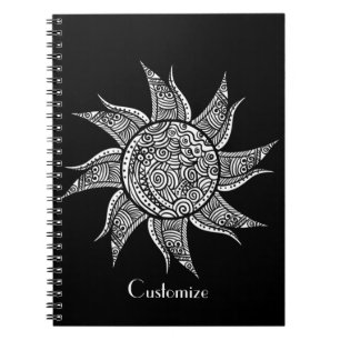 Cuaderno Sun Tattoo Thunder_Cove al estilo Henna