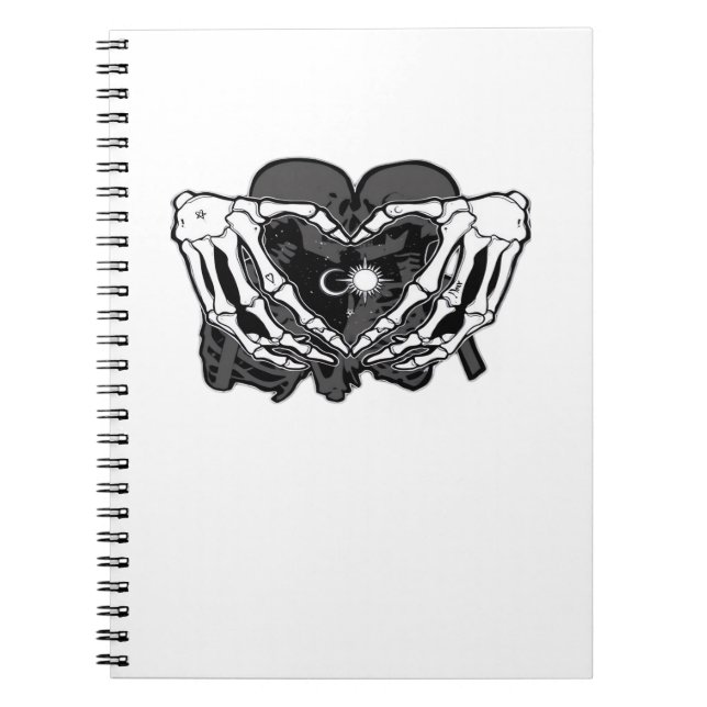 Cuaderno Sunand~1 - Manos Skeleton Heart (Frente)