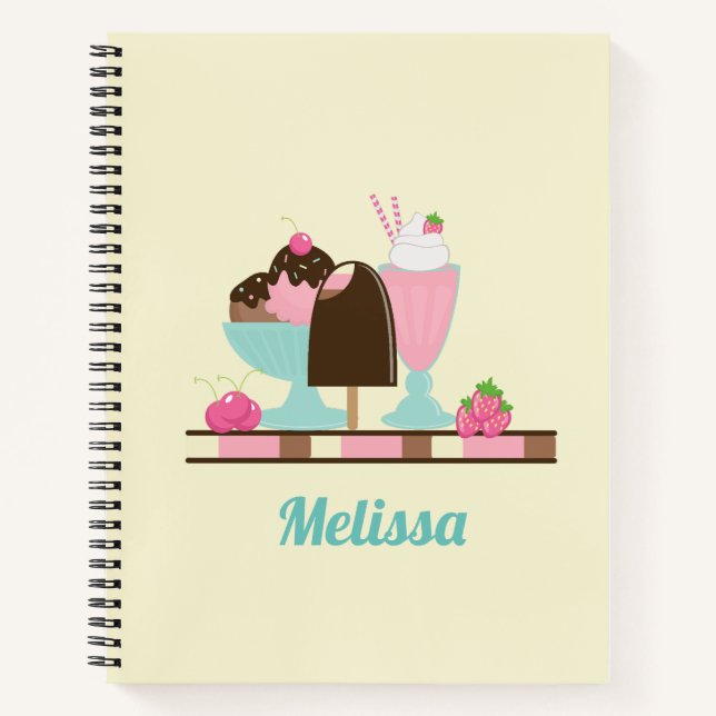 Cuaderno Sundae helado y otros deliciosos tratamientos (Anverso)