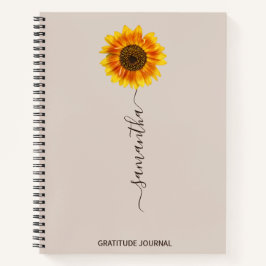 Cuaderno Sunflower Gratitude Journal, Ley de atracción