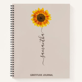Cuaderno Sunflower Gratitude Journal, Ley de atracción