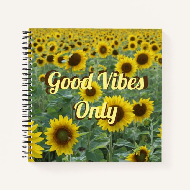 Cuaderno Sunflower Luminosos Buenos Viajes Sólo (Anverso)