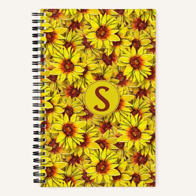 Cuaderno Sunflower Spiral Notebook (Anverso)