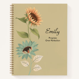 Cuaderno Sunflower Theme Checkbox Planner