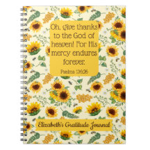Sunflowers Bebida Personalizado Biblia Verse Chris