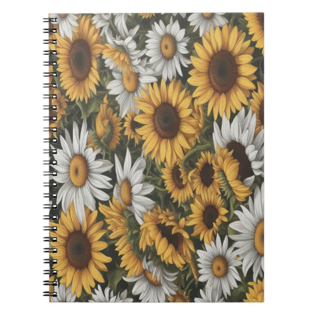 Cuaderno Sunflowers Daisies #1 - (Frente)