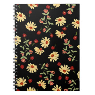 Cuaderno Sunflowers de otoño: Armonía Red-Naranja.