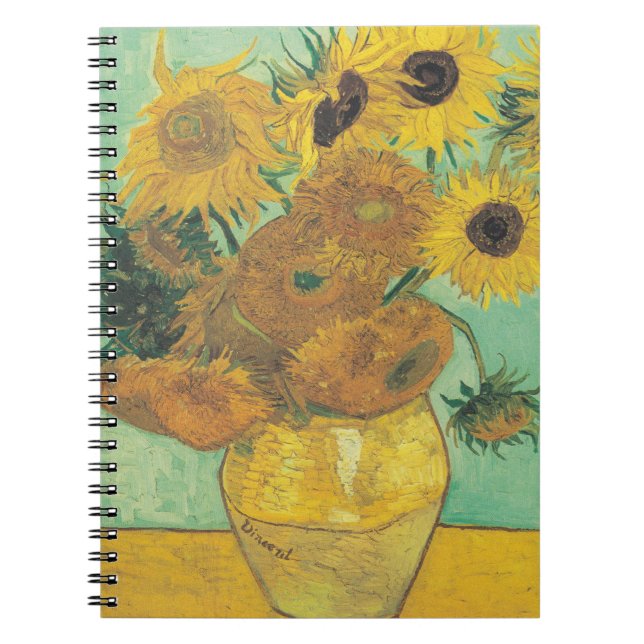 Cuaderno Sunflowers de Vincent Van Gogh (Frente)