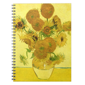 Cuaderno Sunflowers en un Bella Artes Vase Van Gogh