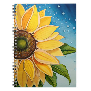 Cuaderno Sunflowers in Watercolor III