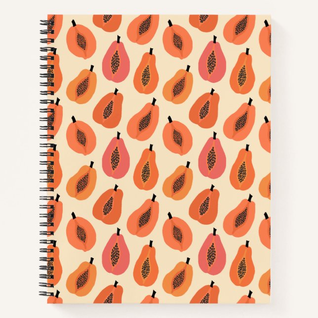 Cuaderno Sunfruit Slice Papaya Naranja Hues (Anverso)