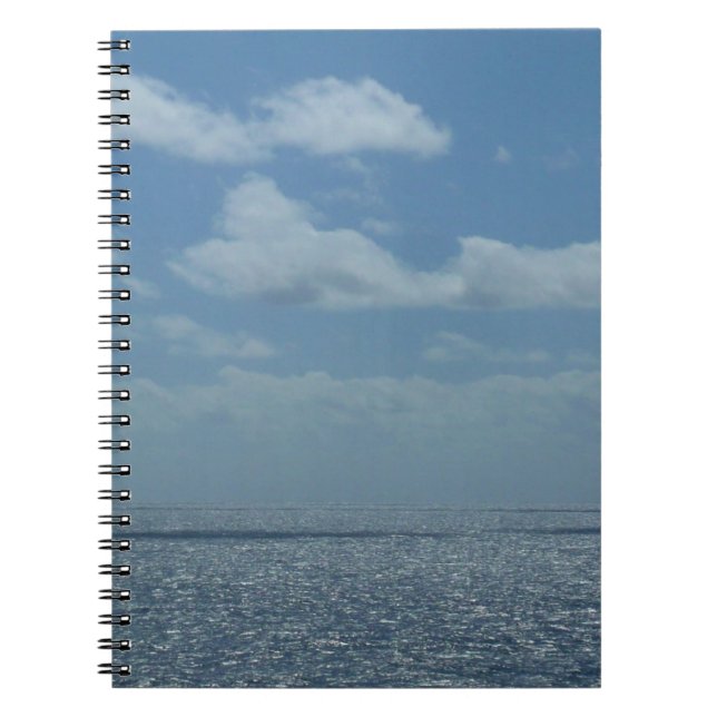 Cuaderno Sunny Caribbean Sea Blue Ocean (Frente)