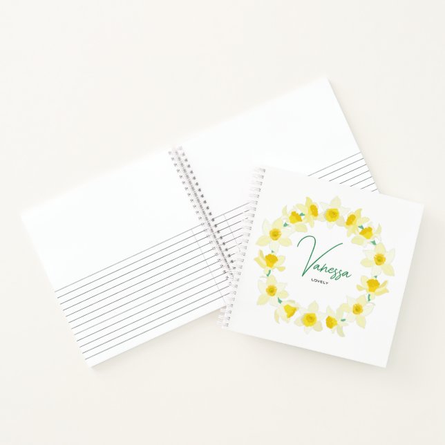 Cuaderno Sunny Daffodils. (Interior)