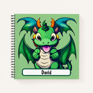 Cuaderno Sunny El Dragón Amigable Con El Nombre Personaliza