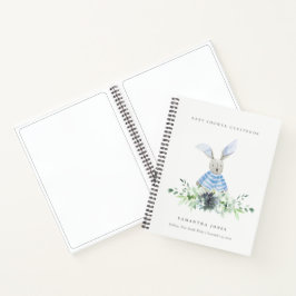 Cuaderno Sunny Garden Blue Succulage Foliage Baby Shower